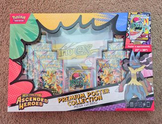 Pokemon Ascended Heroes Premium Poster Collection Mega Lucario
