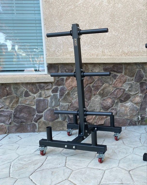 NEW Weight Tree On Wheels Commercial Grade