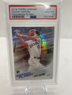 Shohei Ohtani rookie 2018 Topps Chrome Freshman Flash RC  #FF-1 Angels PSA 10