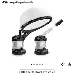 Hair Steamer Kingsteam 2 in 1 Ozone Facial Steamer, Design for Personal Care 