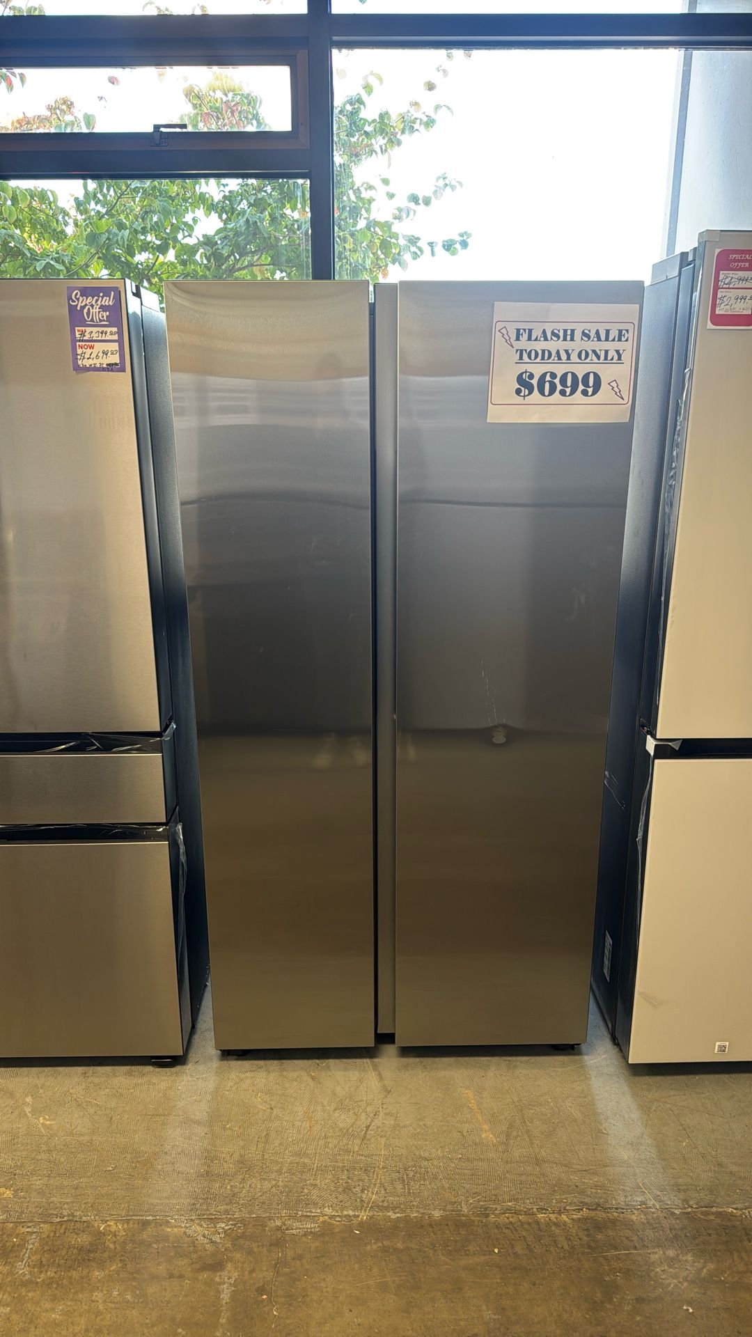 36 in. 28 cu. ft. Standard Depth Smart Side by Side Refrigerator in Fingerprint-Resistant Stainless Steel
