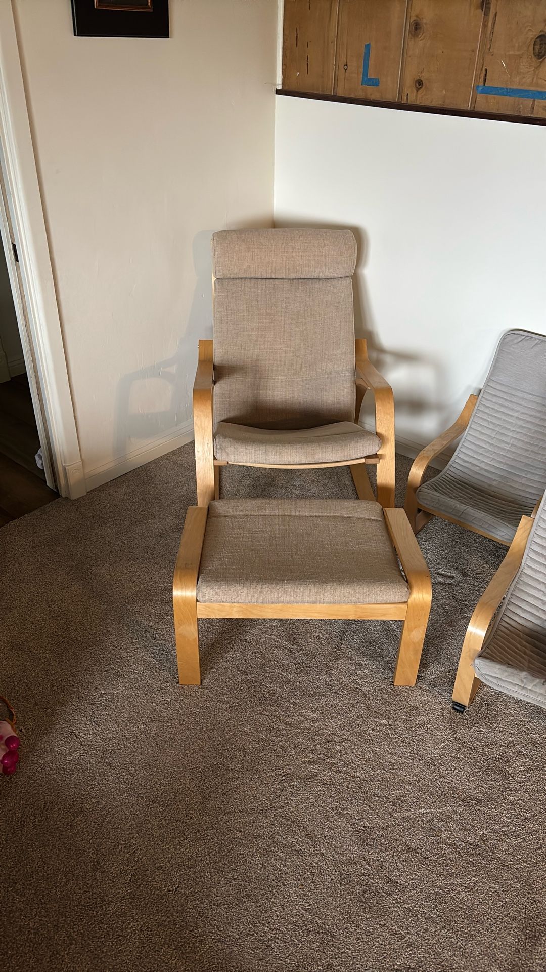 Poang IKEA Rocking Chair And Ottoman