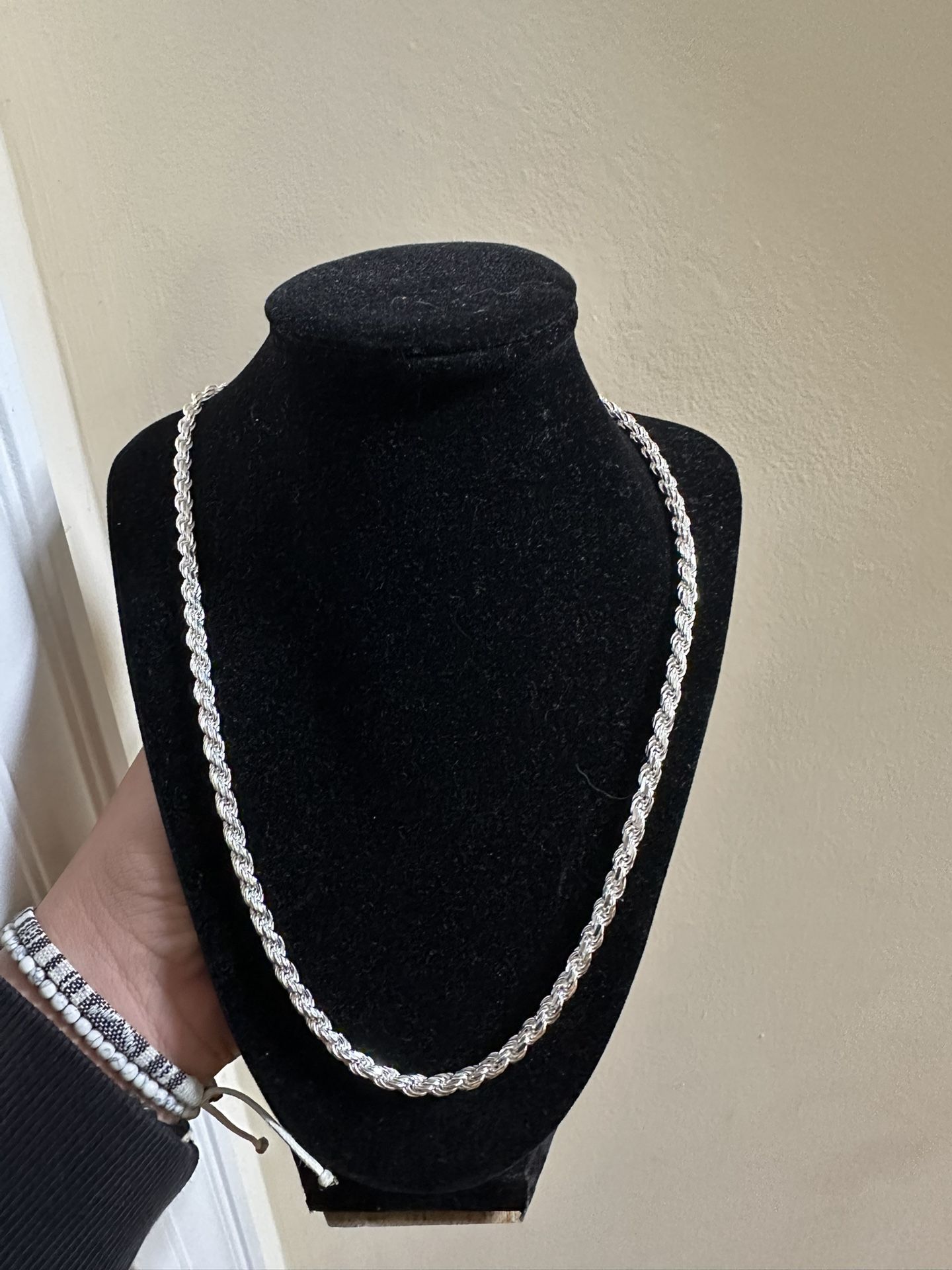 Sterling Silver Rope Chain