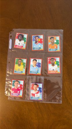 Panini Sticker Lot Orange Border Soccer Players Mixed Collection World Cup Cards