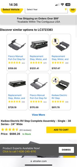 RV step motorized