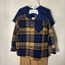Kids Plaid Clothing Set