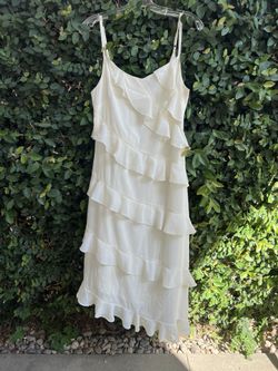 White Long Cocktail Dress