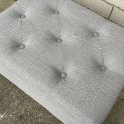 Grey Storage Ottoman