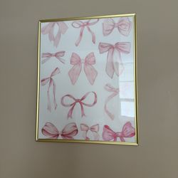 2 pink 16x20 prints for dorm or bedroom