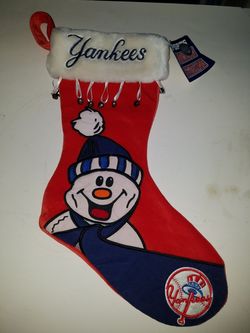 NY Yankees Christmas Stocking w/ Bells