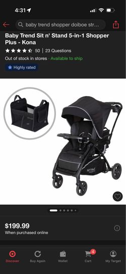 Baby trend shopper double stroller sit and stand