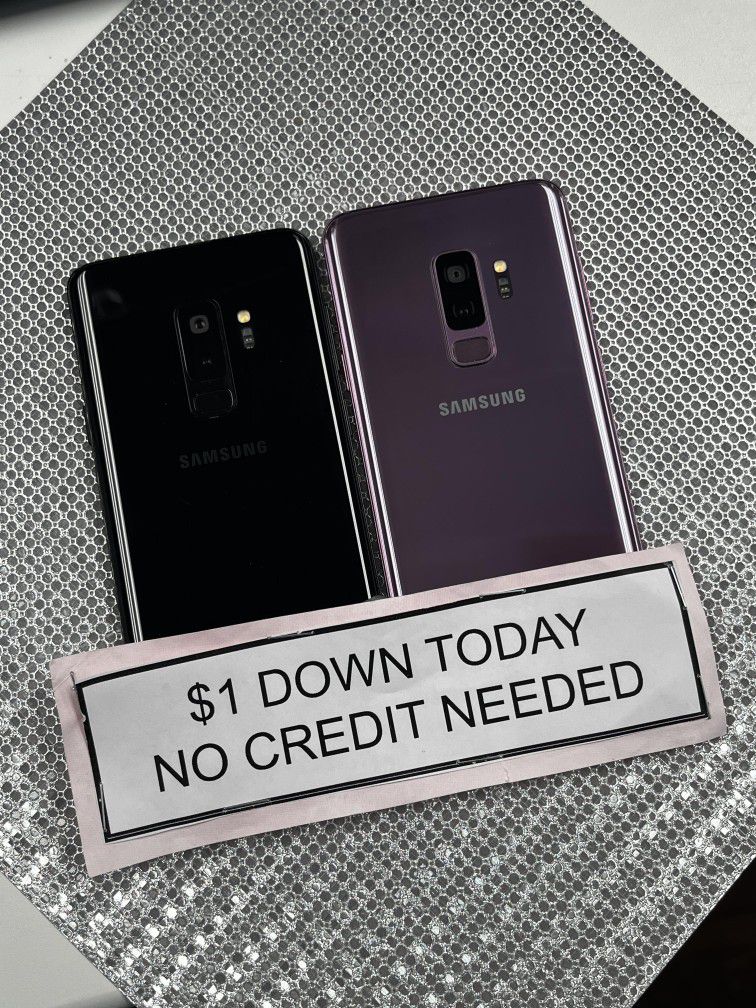 Samsung Galaxy S9 Plus -PAYMENTS AVAILABLE-$1 Down Today 