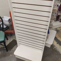 White Slat wall Stands Available 