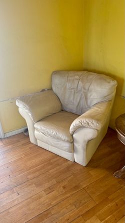 Beige leather chair -FREE