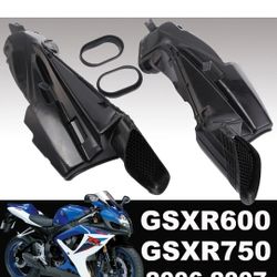 Carbon Fiber Front Nose Air Intake Ram Fairing For Suzuki GSXR 