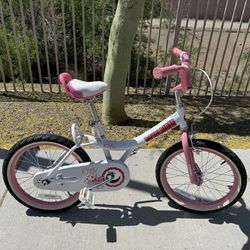 16’ Pink/White Royal Baby “Roller Rider Princess Jenny” Bicycle w/ Kickstand 