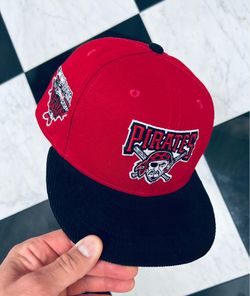 Pirated hat corduroy brim size 7