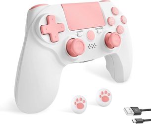 Brand new in box linhugame Controller wireless for ps4,Compatible with PS4/Slim/Pro/PC/IOS，With USB-C Cable/800mAh Battery/6-Axis Gyro/3.5mm Audio Jac