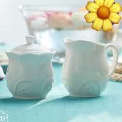 AZUCARERA Y CREMERA MARBELLA DE PRINCESS HOUSE 🌼🌼🌼