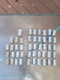 Lot of 45 Galvanized Steel EMT Set-Screw Conduit Couplings 3/4" and 1 1"