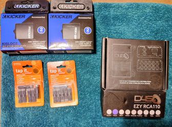 Car Audio Accessories Bundle – Kicker, D4S, Tap It