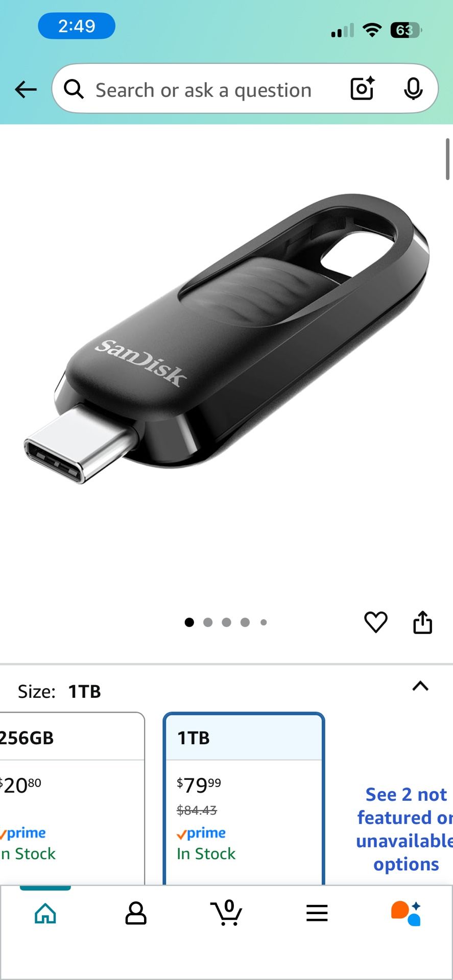 SanDisk Ultra Slider USB Type C