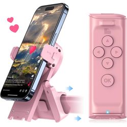 Remote Control Scrolling for TikTok, Page Turner for Kindle App, Bluetooth Camera Video Recording Remote, Bluetooth Remote with Magnetic Storage Phone