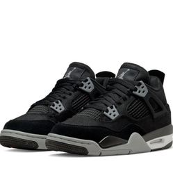 jordan 4 black canvas