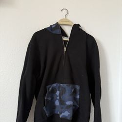 Bape color camo shark full zip hoodie
