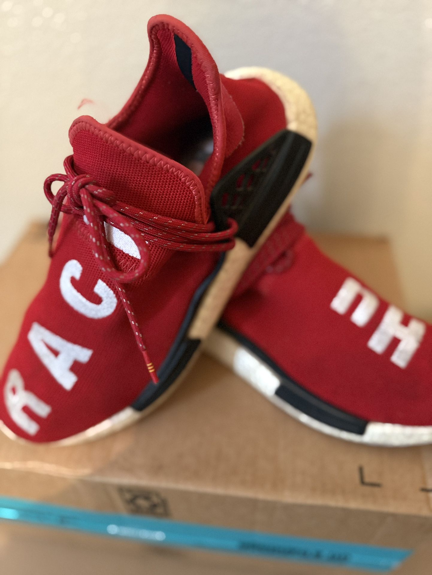 Adidas Pharrell Nmd Pharrell Red Pharrell Williams Shoes LC