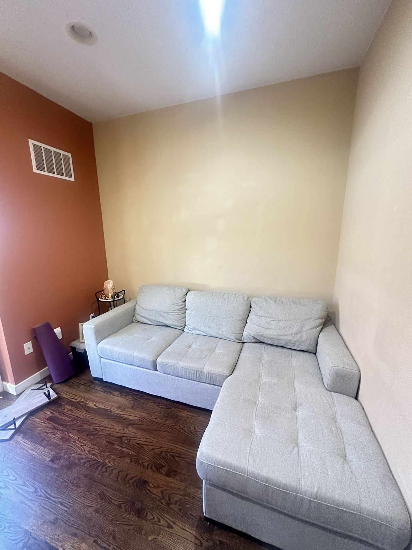 Grey L Shaped Couch With Chaise And Daybed