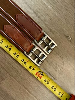 English Girth Camelot Leather Horse Chafeless Contour Girth Size 48