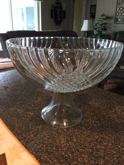  Glass  Fruit Bowl 
