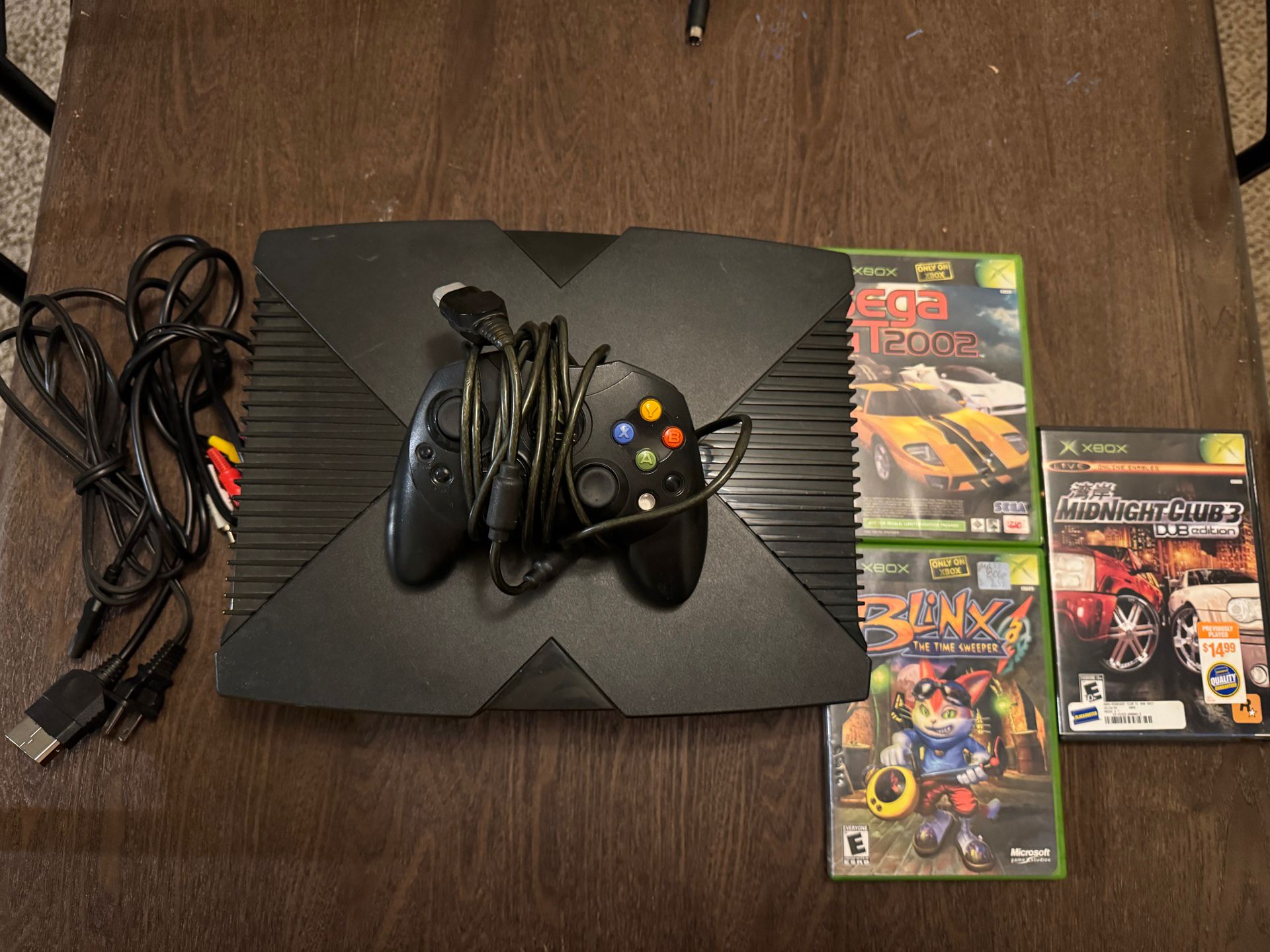 Original Xbox W/ 3 Games