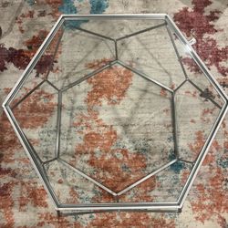 Octagon glass top Coffee table 