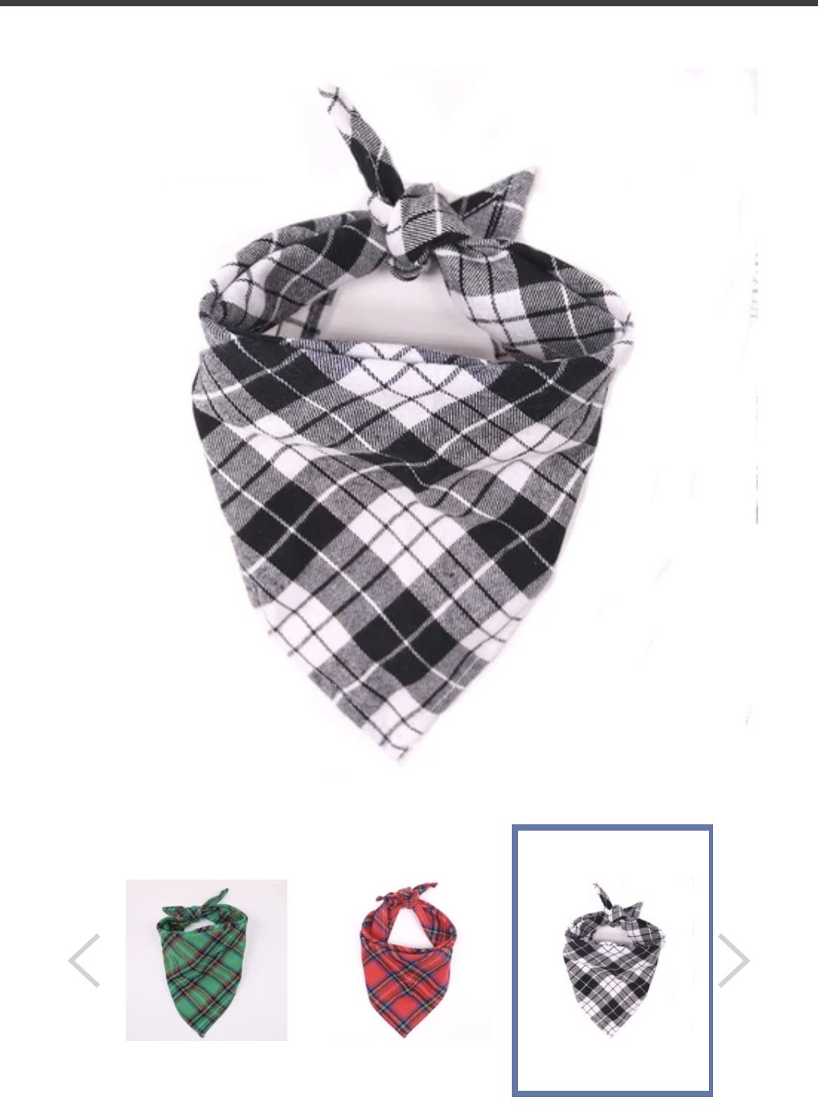 classic plaid bandana