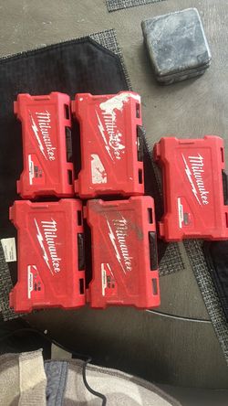Lot of 5 Milwaukee But Cases
