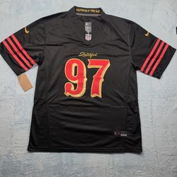 Men's 49ers Rivalry Nick Bosa #97 Jersey Size Large ( Damaged )