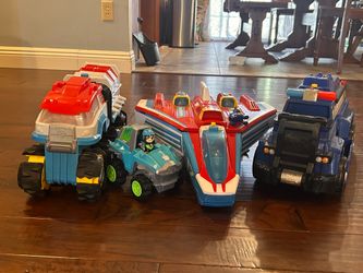 Paw patrol trucks and figures