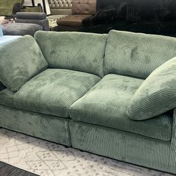New 80’ Sofa Corduroy Couch! Free Delivery 🚚! Free Assembly!