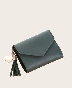 Army green mini wallet
