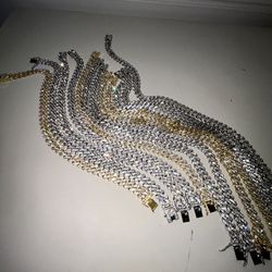 cuban link chain Gold & Silver