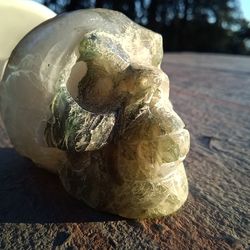 Agate Geode Skull