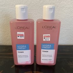 L'Oreal Paris Dermo Expertise Hydrafresh Toner Alcohol Free, 8.5 fl oz. New 11.00 for both