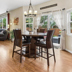 54" Round Center High Top Table w/ 4 Chairs