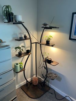 Corner Plant Stand w/ Grow Lights