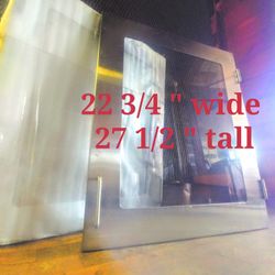 HEAVY DUTY stainless steel cabinet s with tempered glass