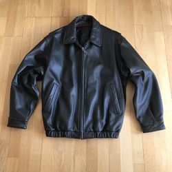 Warm Leather Jacket-L