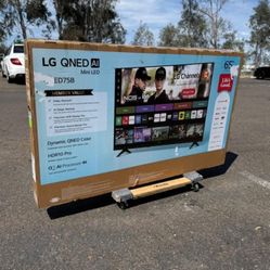 65Qned75B 65” Lg smart 4k qned hdr tv 