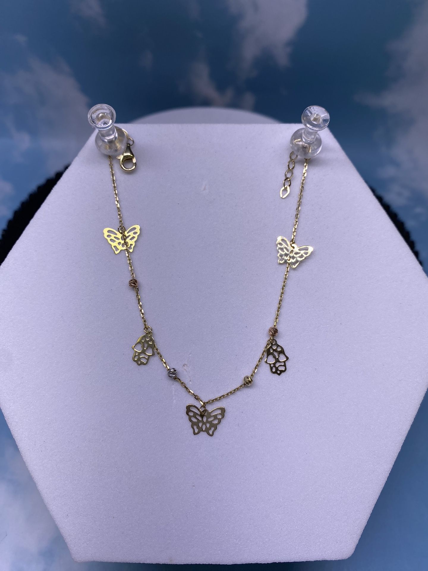 14K Butterfly charms